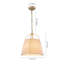 Luminaire suspendu cylindrique rétro 1 lumière
