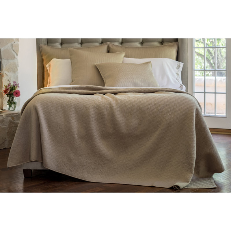 Retro Coverlet, Taupe, Queen Coverlet