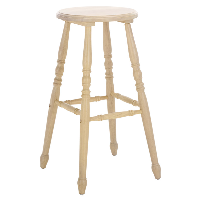 Sidiko 29" Barstool, White Washed, Barstool (29" Seat Height)