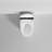 Modern White Smart Toilet - Auto Open/Close Seat, Foot Sensor, Seat Temperature Adjustment Advanced With Bidet Lid, Powerful Flush System,