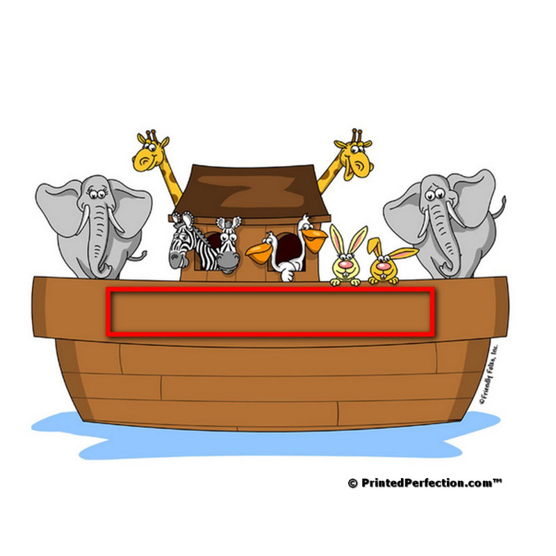 Ensemble de 4 sous-verres personnalisables à sous-verres Noah's Ark, Oui
