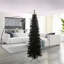 Arbre de Noël artificiel mince 7,5 pi avec base en métal pliable