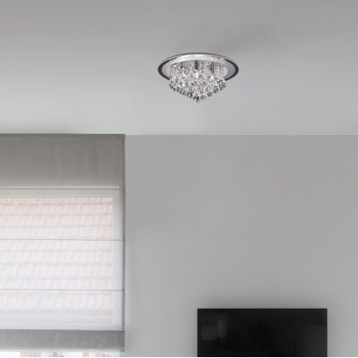 Hadrian Crystal Flush Mount