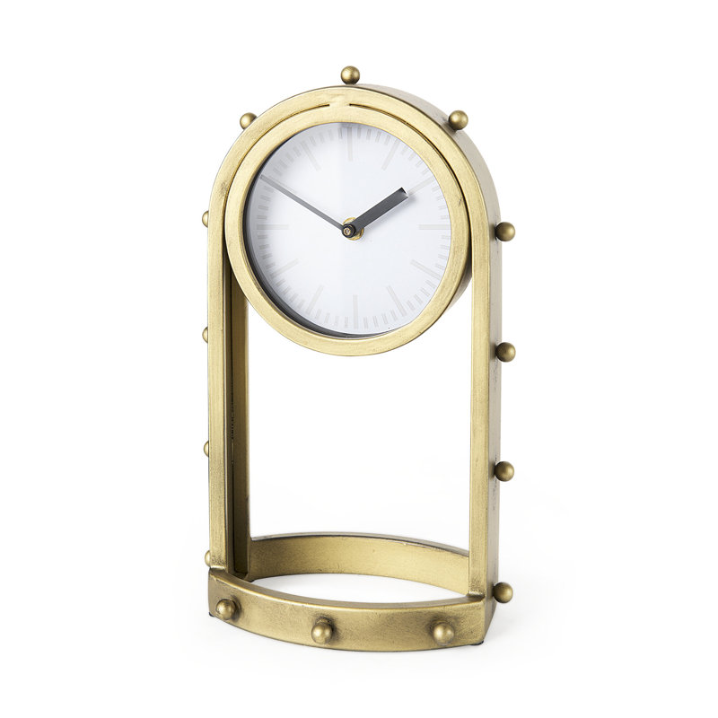 Horloge de table à quartz Reze, Doré