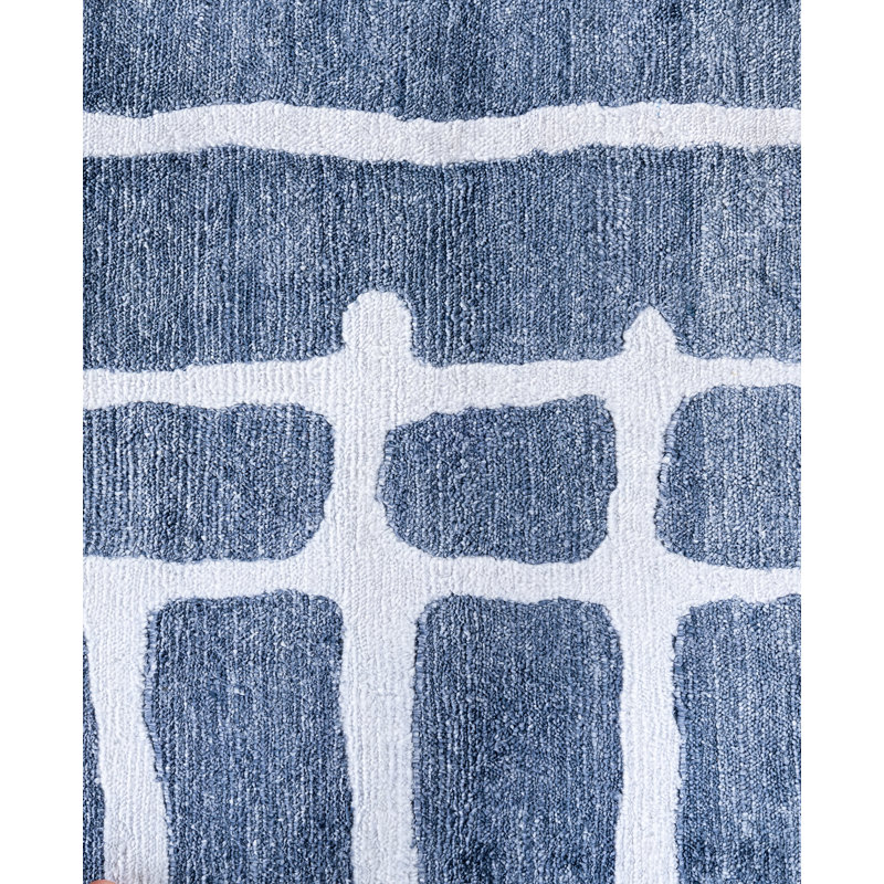Overdyed One-of-a-Kind Rectangle 9'1" X 12'3" Hand Knotted Area Rug
