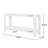 Modern Farmhouse Console Table,Elegant Minimalist Design with Premium Wood Veneer and Rounded Corners-848475687
