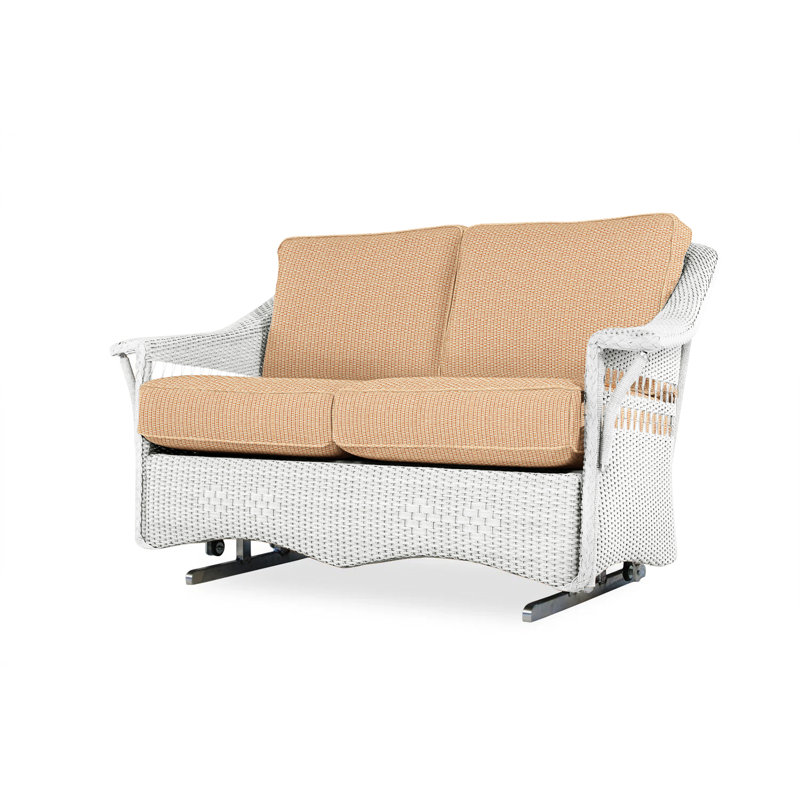 Nantucket Outdoor 2 - Seat Loveseat, White, Sailcloth Salt