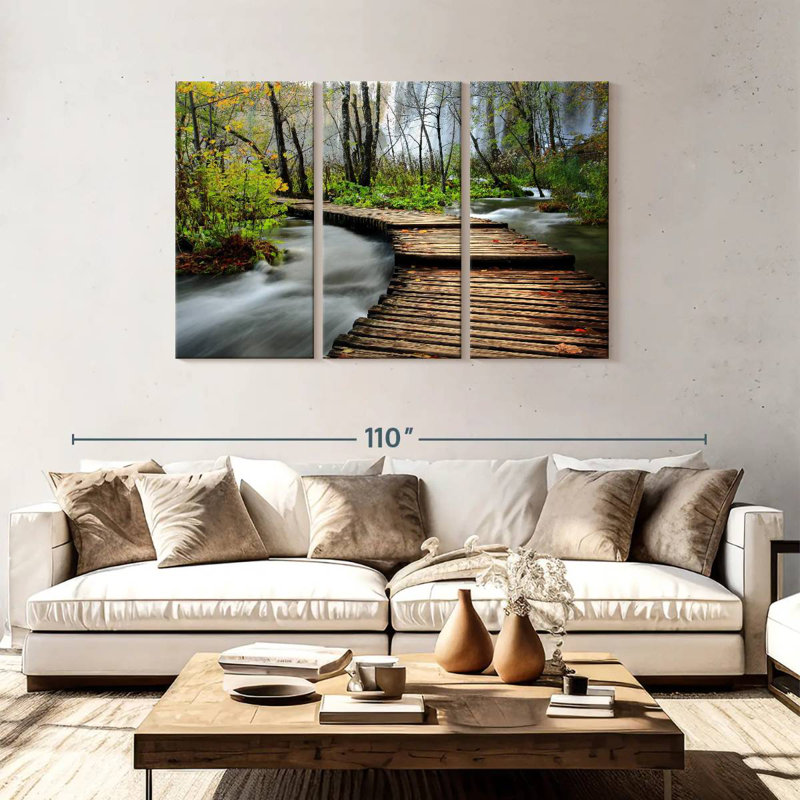 Alvord Forest River Wood Trail, 48" H x 74" W