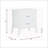 Babb White Finish Accent Table