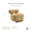 Chaise d'appoint en chenille Tilton en tissu zébré-1474053612