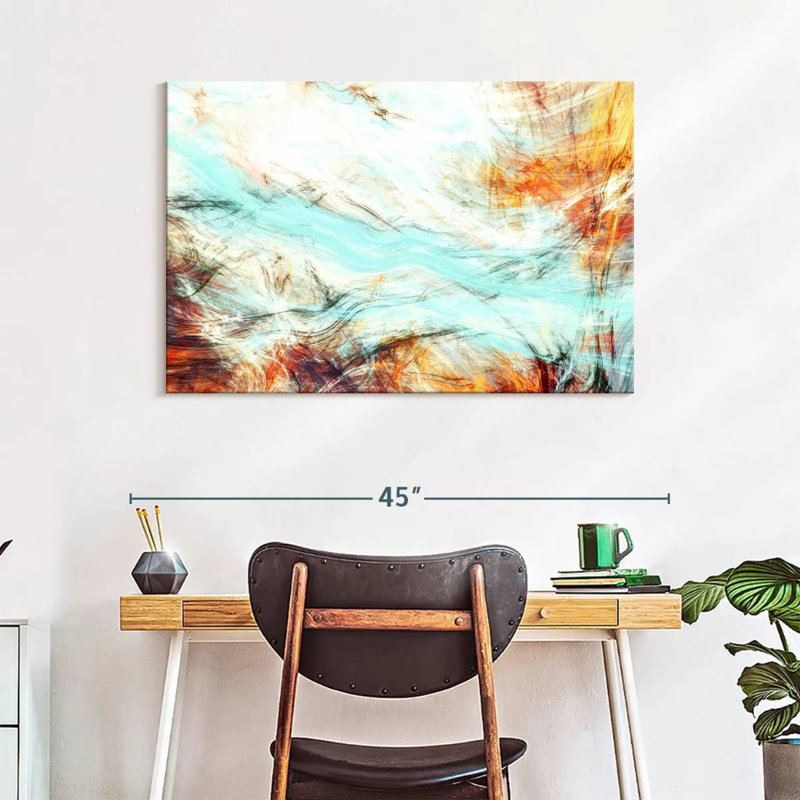 Avery Abstract Wisps, 26" H x 39" W