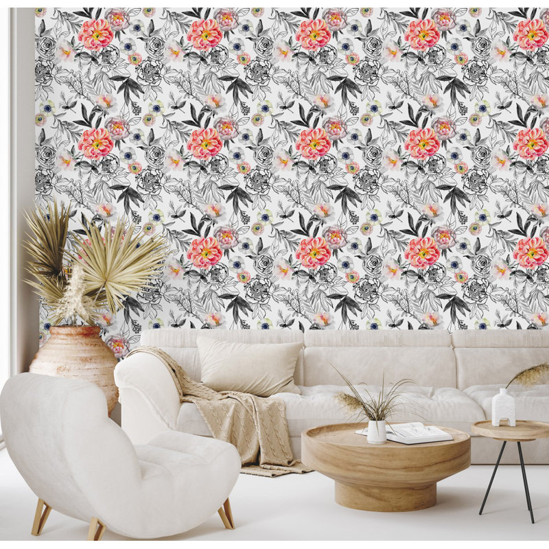 Floral Tile, 2.08' W x 18.75' L