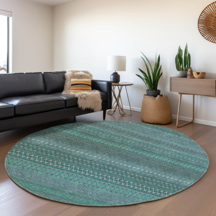 Cerrito Premium Machine Washable Cerrito AMF527 Turquoise