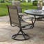 Ensemble repas d'extérieur 9 pièces pour terrasse avec fauteuil pivotant 63 po 9 pièces-237418831