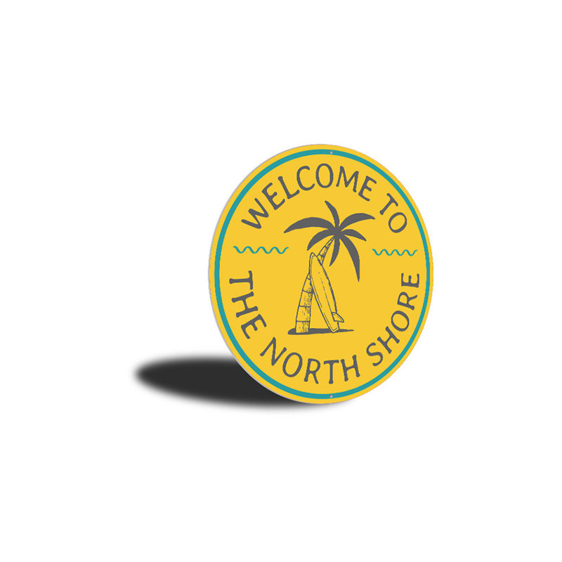 Panneau en aluminium North Shore Beach, H 12 po x l 12 po x P 0,04 po