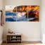 Ensemble de 3 impressions sur toile, "Scenic & Cityscapes Ocean Waves Crash Against Colorful Cliff"-1281864994