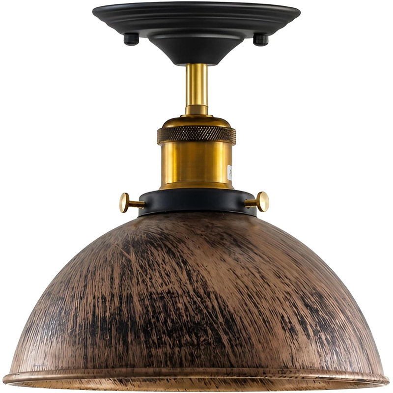 Semi Flush Mount, Brushed Copper