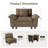 Deep Seat Sofa Chair With Throw Pillow-669854748