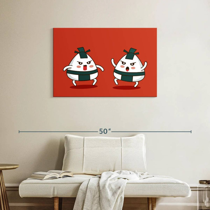 Ketti Sumo Onigiri, 24" H x 36" W