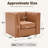 35.4'' Wide Upholstered Swivel Chair-1283283937