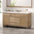Brielle 60'' Wide Modern Farmhouse Bathroom Vanity With SMC Sink, Soft-Close Drawers, Rattan Doors, And Metal Knob Accents-115812120
