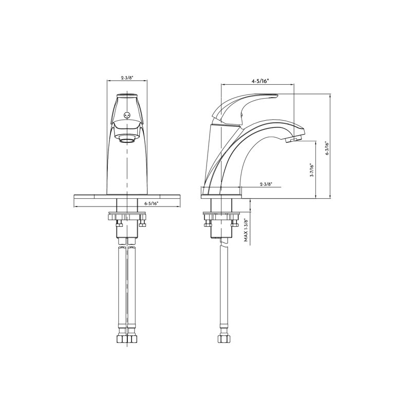 Single-Hole Single-handle Bathroom Faucet, Matte Black