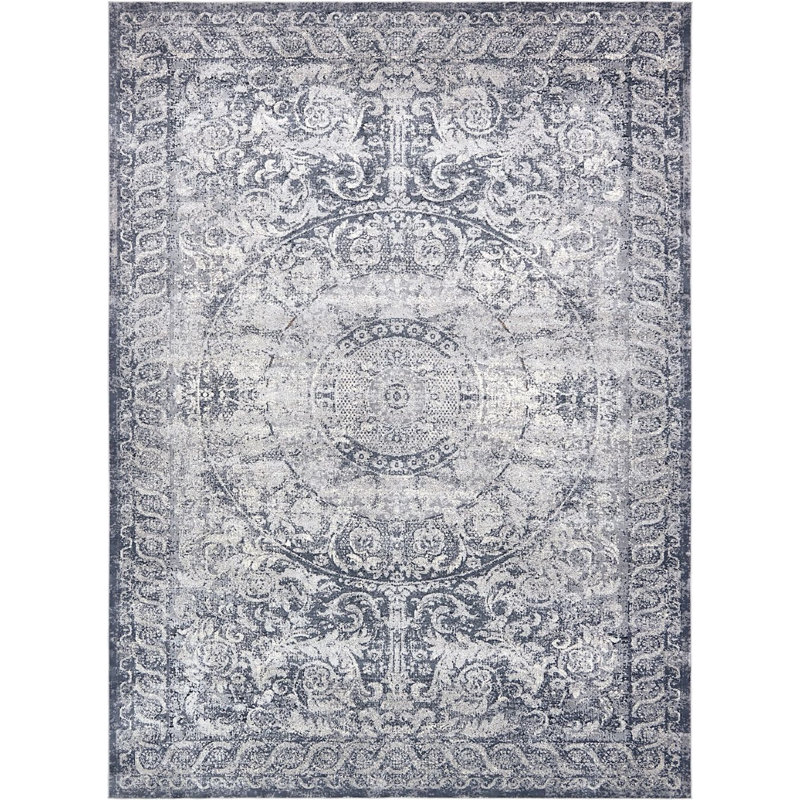 Parrado Ikat Indoor Rug, Rectangle 5' x 8'