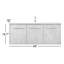 Ensemble de meuble-lavabo simple mural 48 "Penn-2117283818
