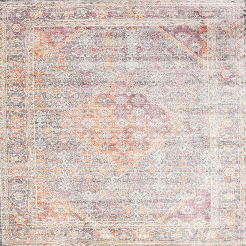 Oriental Indoor Rug, Square 5'