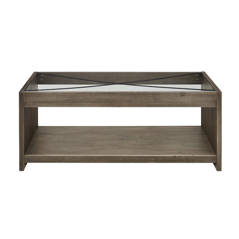 Laguna Frame Coffee Table with Storage, Grey