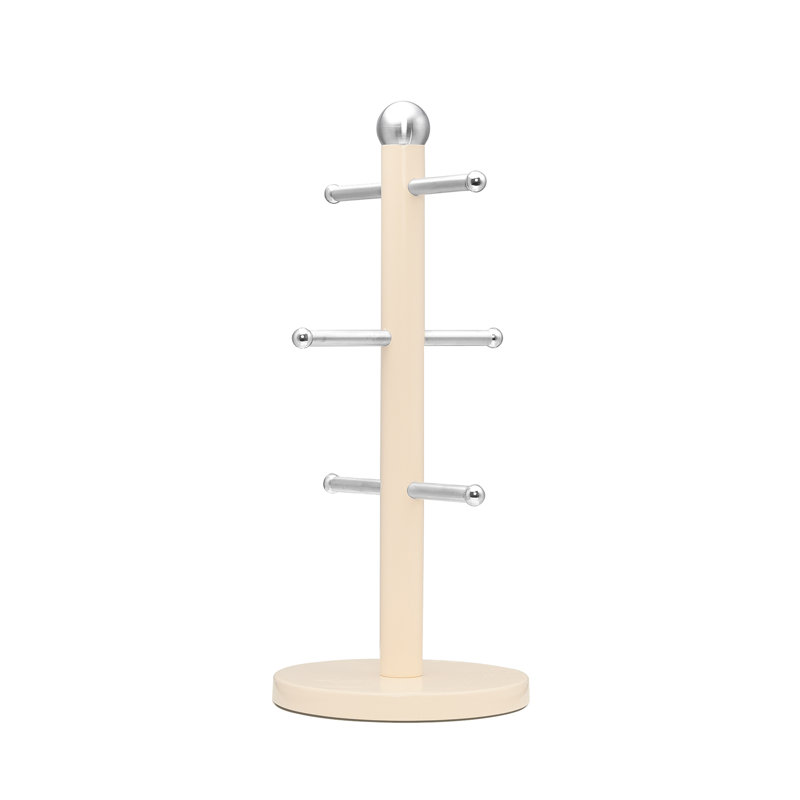 Stainless Steel Countertop Dish Rack, Cream