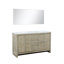 Ensemble de meuble-lavabo double 60 po avec miroir Lafarre-113107986-97832508