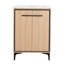 Base de meuble-lavabo 24 po avec lavabo, armoire de rangement avec portes, bois d'ingénierie