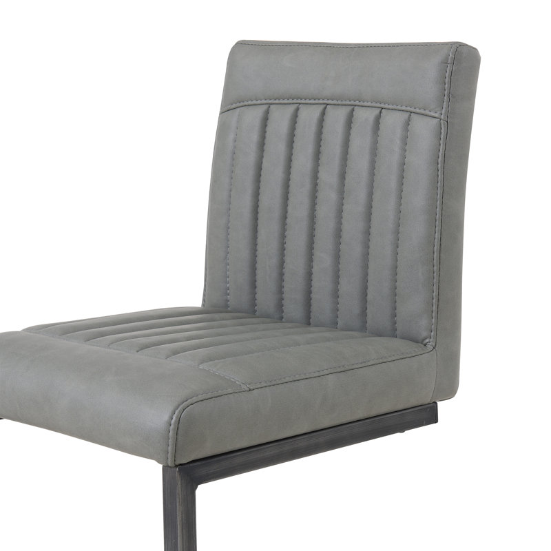 Casteel Upholstered Counter Stool, Antique Graphite Gray, Counter Stool (26" Seat Height)