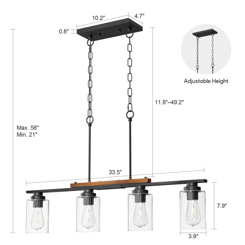 Luminaire suspendu pour îlot de cuisine, 4