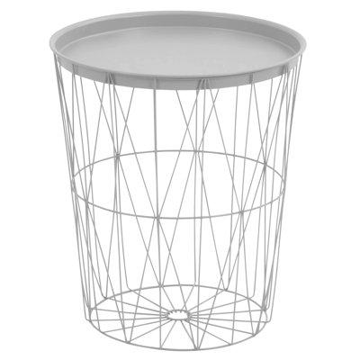 Brazil Tray Top Drum End Table