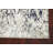 One-of-a-Kind 4' x 6'1" New Age Rectangle Silk and Wool Area Rug in Blue and Ivory