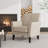Alex Transitional Flared Arm Upholstered Armchair-649009827