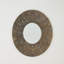 Wide Round Iron Mirror
