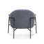 Fauteuil d'appoint en chenille bleue Lua-2115771476