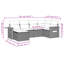  6 Piece Patio Sofa Set With Cushions Black Poly Rattan