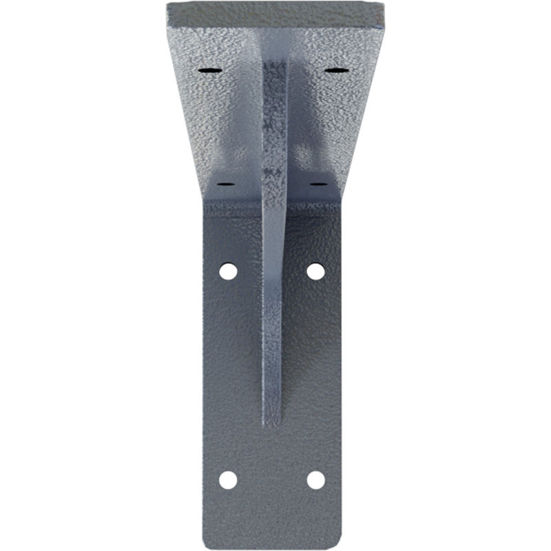 Support en acier Embrey, H 5,25 po x l 2 po x P 12 po, Noir thermolaqué