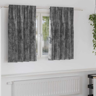 Curtain With Curtains 2 Pcs Velvet