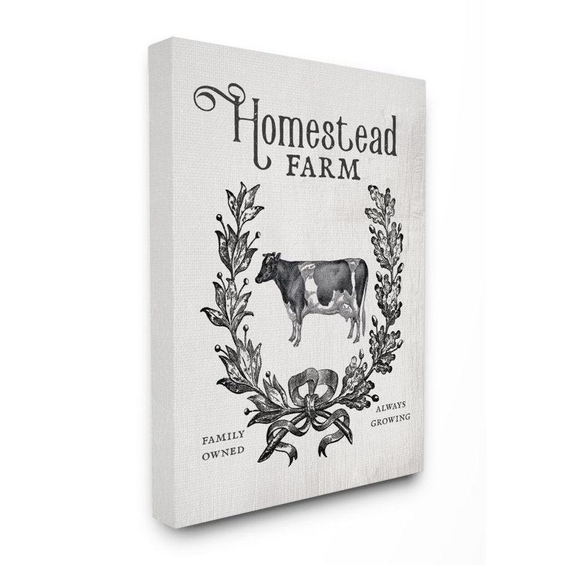 Homestead Farm Family - reproduction d'impression sur toile, Toile tendue, H 20 po x l 16 po