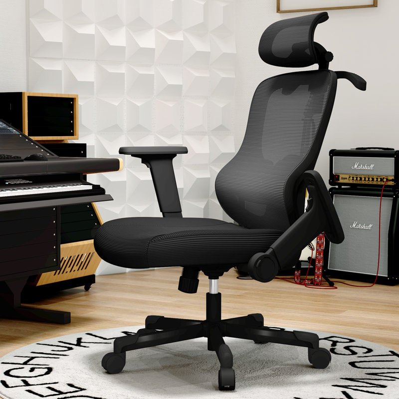 Fauteuil de bureau ergonomique Mawgan, Noir