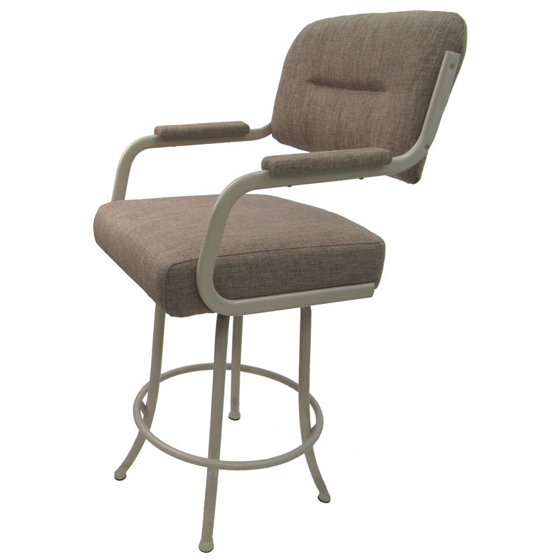 Tabouret de comptoir pivotant 26 po Melvin, Beige bassin, Beige, Counter Stool (26” Seat Height)