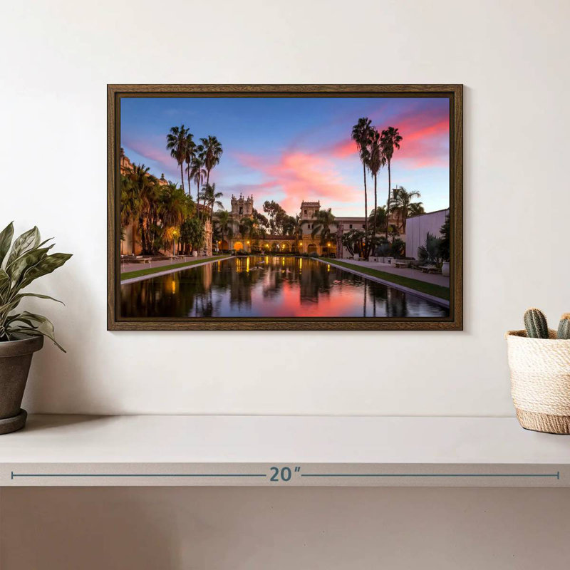 Casa De Balboa, 13 po x 9 po, Cadre flottant noyer