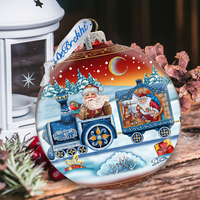 Ornement en forme de boule Holiday Splendor, H 5,5 po x l 5 po x P 5 po, Noël 3