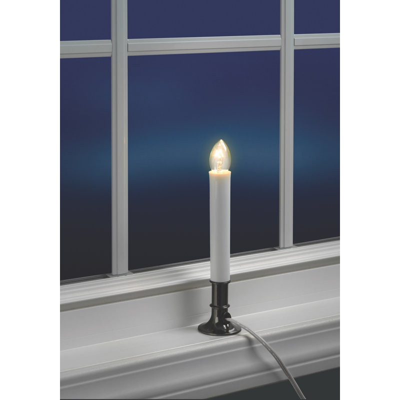 Flameless Plastic Taper Candle