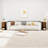 Narrow End Table Set Of 2, Small Side Table With Arched Drawer, Skinny Side End Table For Small Spaces-9510679